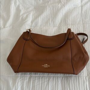 Coach Tan Leather Shoulder Bag
